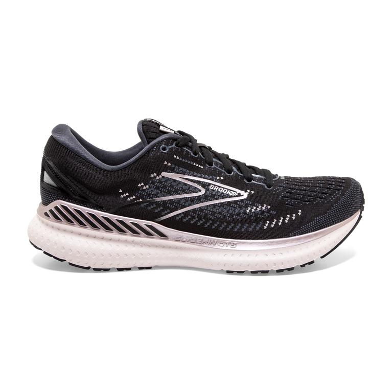 Brooks GLYCERIN GTS 19 Max Cushion Road Running Shoes Womens Outlet - Black/Ombre/Metallic/MistyRose